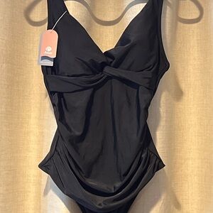 Chic Black One-Piece Swimsuit